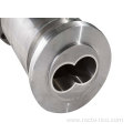 PVC extrusion conical screw barrel